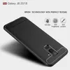 Samsung Galaxy J8 2018 Hülle Silikon Grau Carbon Optik Case Produktbild-Vorschau 4