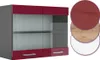 Küchenglasschrank Vicco R-Line Rot Hochglanz 80 cm, Model Produktbild-Vorschau 6