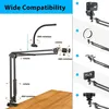 Overhead Stativ Handy mit Ringlicht, Flexibler Tisch Kamera Produktbild-Vorschau 3