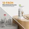 TESSAN 12 Fach Mehrfachsteckdose mit 6 USB(4 USB-A/2 USB-C) Produktbild-Vorschau 6