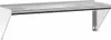 A stainless steel wall shelf mounted on a white background. Produktbild-Vorschau
