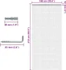 vidaXL Türvorhang aus Ketten 100x212 cm Aluminium Produktbild-Vorschau 4