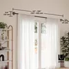 Tringle à rideaux noir mat, 2,5 cm, 107-305 cm, en métal Voir les images du produit 8