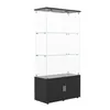 INONEFT Glasvitrine mit LED und 2 Türen, Vitrinenschrank Produktbild-Vorschau 10