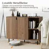 COSTWAY Credenza in legno, cassettiera con 4 scomparti e 2 Anteprima dell’immagine prodotto 4