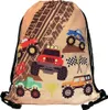 HECKBO Kinder Turnbeutel mit Monster Truck-Motiv | Produktbild-Vorschau 1