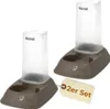 2er Set Automatischer Futterspender Wasserspender 2in1 Produktbild-Vorschau 1