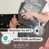 Kochschürze, Baumwolle, 75x100 cm, schwarz-weiß gestreift Produktbild-Vorschau 3