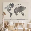 MuchoWow® Poster Weltkarte - Holz - Grau 180x120 cm - Produktbild-Vorschau 7