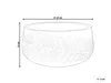 BELIANI Blumentopf Grau Ton und Glasfaser Rund 25 x 25 x 14 Produktbild-Vorschau 3