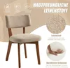 LVHOM Massiver Polsterstuhl 2er Set mit Leinenbezug, Produktbild-Vorschau 3