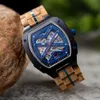 Edenhölzer Herren Holzuhr Skeleton Automatik Sal ED090-001 Produktbild-Vorschau 6