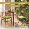 Lavea® Sitzkissen 40x40 cm - 8er Set,  mit Stoffbändern – Produktbild-Vorschau 3
