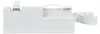 Side view of a white plastic hinge component. Anteprima dell’immagine prodotto