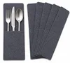 Besteckhülle Filz 6er Set, Bestecktaschen 25x10cm, Produktbild-Vorschau 1