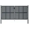 vidaXL Portail de jardin Anthracite 300x150 cm Acier Voir les images du produit 3