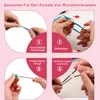 37-teiliges Rundstricknadelset aus Aluminium – Ergonomische Produktbild-Vorschau 5