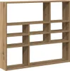vidaXL Nástenná polica Artisan dub 90x16x78 cm materiál na Náhľad obrázku produktu 1