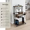 Bureau Fife 80x65,5x130,5cm - Bois foncé industriel, Voir les images du produit 2