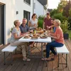 Sekey Buffettisch Klappbar Campingtisch Kunststoff mit Produktbild-Vorschau 8