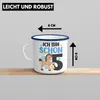 Trendation - 5. Geburtstag Mädchen Emaille Tasse Pferde Produktbild-Vorschau 3