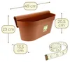 Geländerkasten Balkon mit Wasserspeicher Blumentopf Zaun Produktbild-Vorschau 2