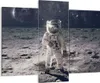 Bild auf Leinwand - Leinwandbild - 3 Teile - Mond Erde Produktbild-Vorschau 1