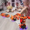 Auto Robot 2in1 RC-auto met licht geluid afstandsbediening Productafbeelding-voorbeeld 2