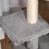 Drapak dla kota PawHut 120 cm z jaskinią, piłką do zabawy, Podgląd zdjęcia produktu 4