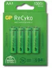 A package of four AA rechargeable batteries. Produktbild-Vorschau