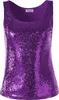 Pailletten-Träger-Top - lila, XL Produktbild-Vorschau 5