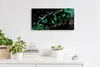 Küche Wohnzimmer Wand Leinwand Uhr Geräuschlos 60x30 Produktbild-Vorschau 3
