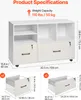 SucceBuy Aktenschrank mit 2 Schubladen und verstellbaren Produktbild-Vorschau 2