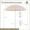 Ombrellone COSTWAY da 200 cm, ombrellone da giardino in Anteprima dell’immagine prodotto 3