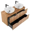 Doppelwaschtisch 120.8cm Adriel mit 4 Schubladen, Produktbild-Vorschau 4