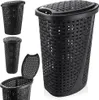Wäschekorb aus schwarzem Kunststoff 45 l Produktbild-Vorschau 7