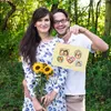 Mr. & Mrs. Panda wandhänger Igel Familie DIN A4 - Gelb Produktbild-Vorschau 5