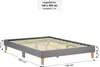 Homestyle4u Futonbett mit Matratze 140x200 Polsterbett Produktbild-Vorschau 6