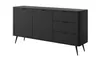 AX LIVING Commode noire Vespasia 163 2T3S – 163,2 cm, style Voir les images du produit 3