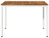 vidaXL Gartentisch Natürlich und Weiß 108,5 x 55 x 75 cm Produktbild-Vorschau 2