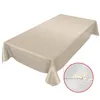 Tischdecke Wachstuch Einfarbig Beige Robust Wasserabweisend Produktbild-Vorschau 2