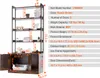 SucceBuy szafka na kuwetę, ukryty mebel z 4 półkami, duży Podgląd zdjęcia produktu 7