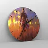 Wanduhr - Rund - Glasuhr - Krieger Schwert - 30x30cm - Produktbild-Vorschau 4
