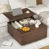 FABATO Couchtisch eckig, höhenverstellbar mit verstecktem Produktbild-Vorschau 3