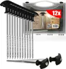 com-four® 24x Zelt-Heringe aus Stahl - robuste Erdnägel mit Produktbild-Vorschau 1