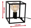 Tischleuchte 1-flammig Black Steel 40W Kabelschalter Produktbild-Vorschau 5