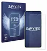 Product packaging and a screen protector on a phone. Produktbild-Vorschau