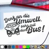 PantherPixel Fahr Mit Dem Bus Aufkleber Denk An Die Umwelt Produktbild-Vorschau 1