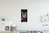 MuchoWow® Textilposter Katze - Blumen - Blätter - Botanisch Produktbild-Vorschau 2