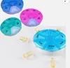 1 x Pillen-Box -Mini-, Ø 9 cm, 7 Tage, Farbe zufällig Produktbild-Vorschau 5